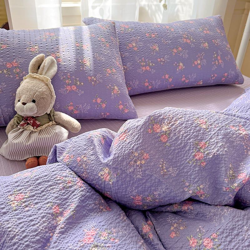 4Pcs PreCloud Linen | Set Đũi Xu Kem Style trẻ trung hiện đại | ID 4PCSPRECLOUD21