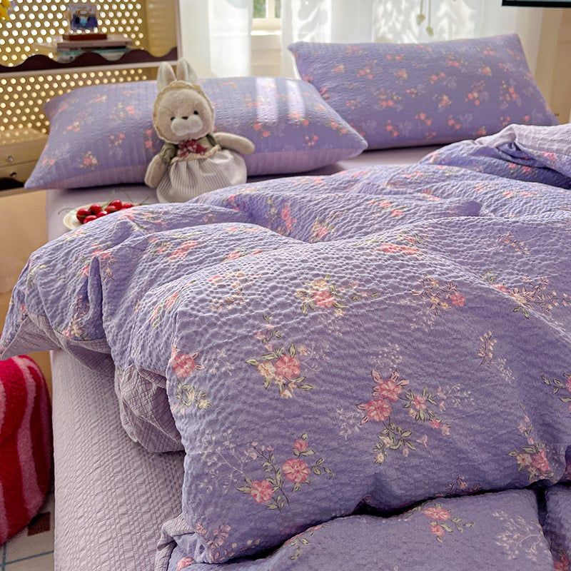 4Pcs PreCloud Linen | Set Đũi Xu Kem Style trẻ trung hiện đại | ID 4PCSPRECLOUD21