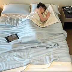 4Pcs Satin Babric | Charming With Love Standard Bedsets Summer Blanket | ID 4PCSSFARBRICCHARWLOVE07