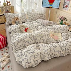 4Pcs PreCloud Linen | Set Đũi Xu Kem Style trẻ trung hiện đại | ID 4PCSPRECLOUD22