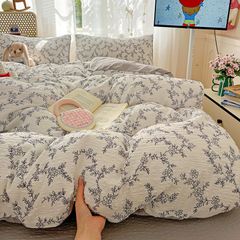 4Pcs PreCloud Linen | Set Đũi Xu Kem Style trẻ trung hiện đại | ID 4PCSPRECLOUD22