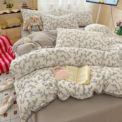 4Pcs PreCloud Linen | Set Đũi Xu Kem Style trẻ trung hiện đại | ID 4PCSPRECLOUD22
