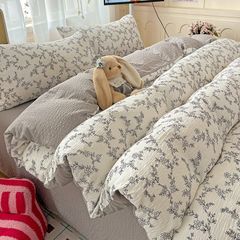 4Pcs PreCloud Linen | Set Đũi Xu Kem Style trẻ trung hiện đại | ID 4PCSPRECLOUD22