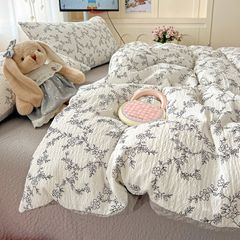 4Pcs PreCloud Linen | Set Đũi Xu Kem Style trẻ trung hiện đại | ID 4PCSPRECLOUD22