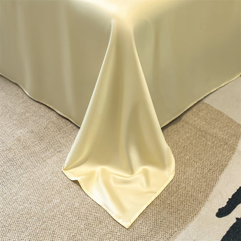 4Pcs Satin Babric | Charming With Love Standard Bedsets Summer Blanket | ID 4PCSSFARBRICCHARWLOVE06