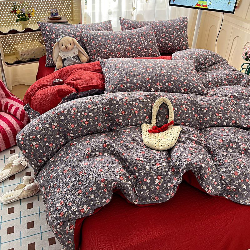 4Pcs PreCloud Linen | Set Đũi Xu Kem Style trẻ trung hiện đại | ID 4PCSPRECLOUD23