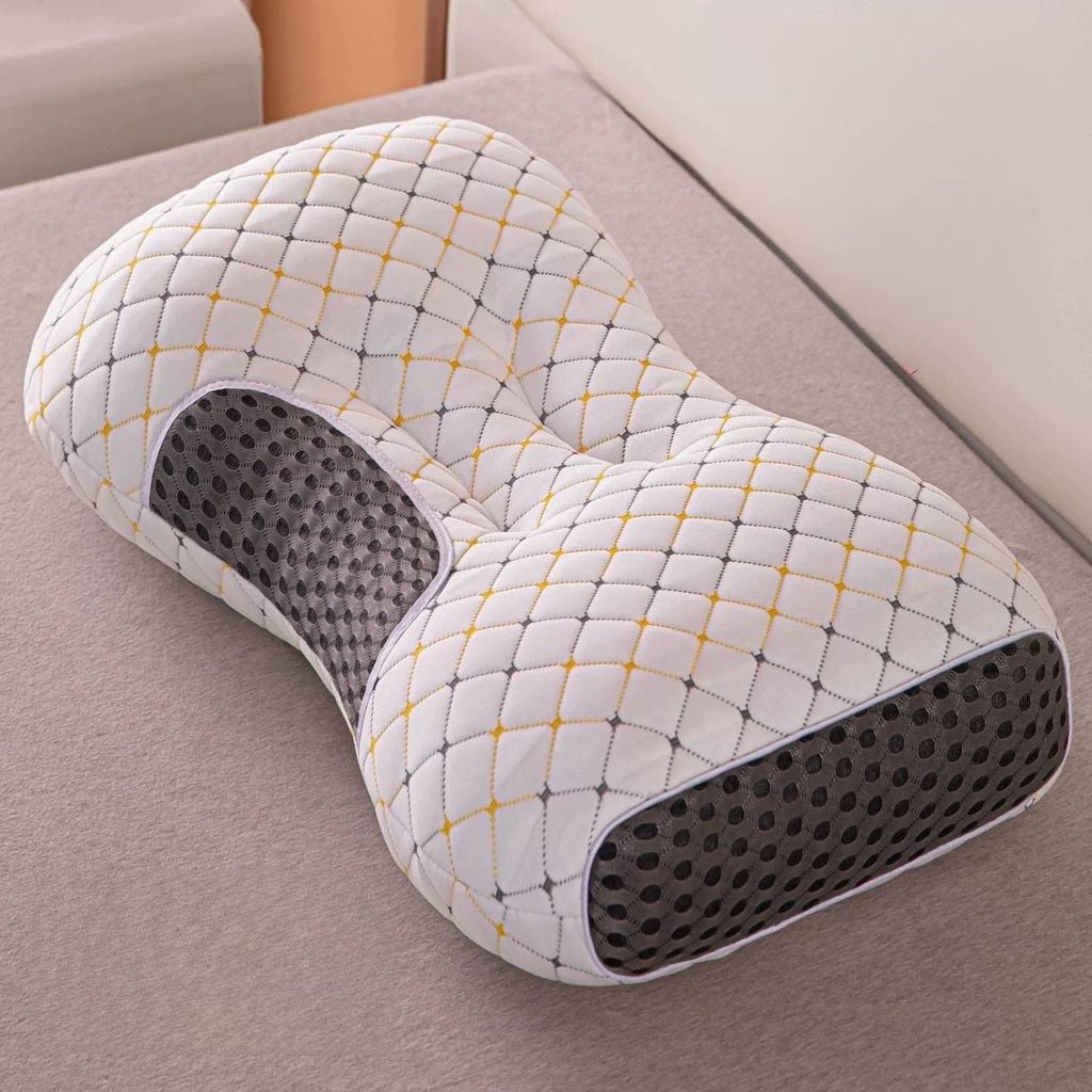 RUỘT GỐI CÔNG THÁI HỌC MATXA CHẦN TRÁM SIZE 48*74CM - 2 PHIÊN BẢN MẦU TRẮNG VÀ XANH DƯƠNG ĐẬM