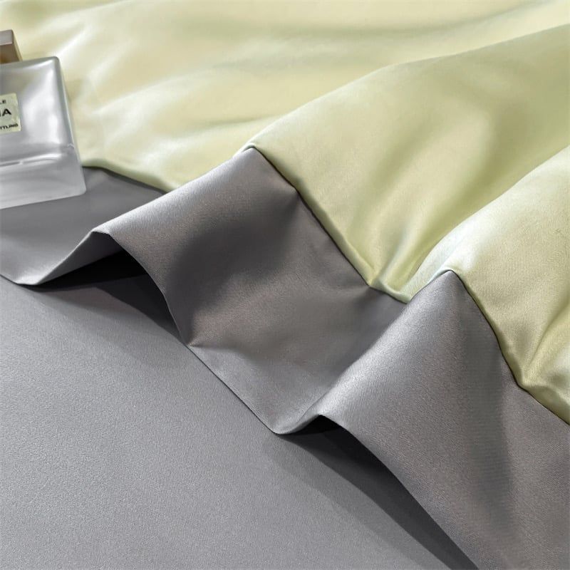4Pcs Satin Babric | Charming With Love Standard Bedsets Summer Blanket | ID 4PCSSFARBRICCHARWLOVE05