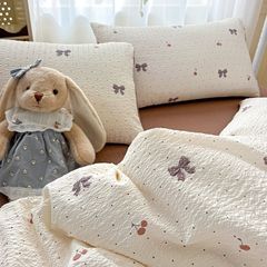 4Pcs PreCloud Linen | Set Đũi Xu Kem Style trẻ trung hiện đại | ID 4PCSPRECLOUD24