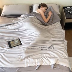 4Pcs Satin Babric | Charming With Love Standard Bedsets Summer Blanket | ID 4PCSSFARBRICCHARWLOVE04