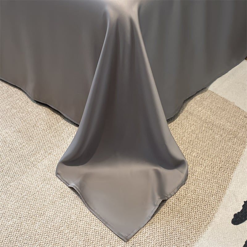 4Pcs Satin Babric | Charming With Love Standard Bedsets Summer Blanket | ID 4PCSSFARBRICCHARWLOVE04