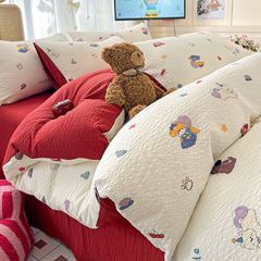 4Pcs PreCloud Linen | Set Đũi Xu Kem Style trẻ trung hiện đại | ID 4PCSPRECLOUD25