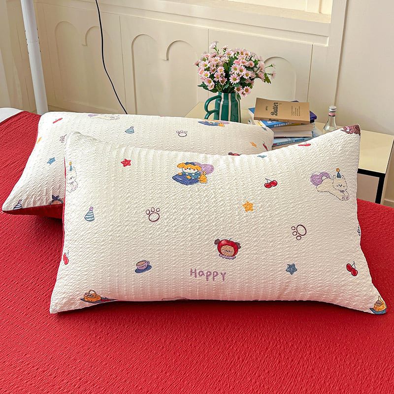 4Pcs PreCloud Linen | Set Đũi Xu Kem Style trẻ trung hiện đại | ID 4PCSPRECLOUD25