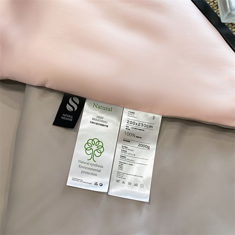 4Pcs Satin Babric | Charming With Love Standard Bedsets Summer Blanket | ID 4PCSSFARBRICCHARWLOVE03