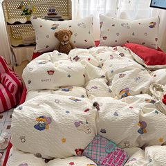 4Pcs PreCloud Linen | Set Đũi Xu Kem Style trẻ trung hiện đại | ID 4PCSPRECLOUD25