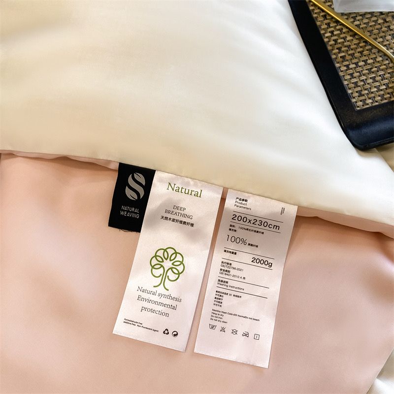 4Pcs Satin Babric | Charming With Love Standard Bedsets Summer Blanket | ID 4PCSSFARBRICCHARWLOVE02