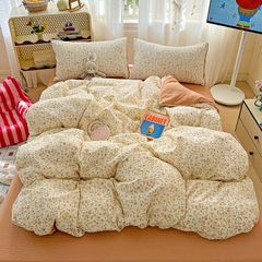 4Pcs PreCloud Linen | Set Đũi Xu Kem Style trẻ trung hiện đại | ID 4PCSPRECLOUD26