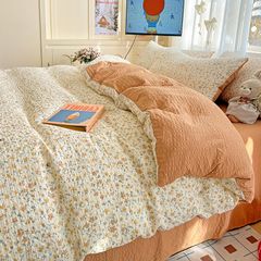 4Pcs PreCloud Linen | Set Đũi Xu Kem Style trẻ trung hiện đại | ID 4PCSPRECLOUD26