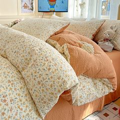 4Pcs PreCloud Linen | Set Đũi Xu Kem Style trẻ trung hiện đại | ID 4PCSPRECLOUD26