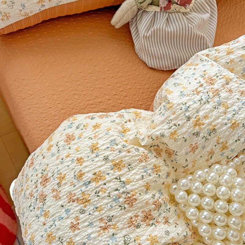 4Pcs PreCloud Linen | Set Đũi Xu Kem Style trẻ trung hiện đại | ID 4PCSPRECLOUD26