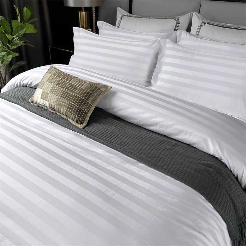 4Pcs Silk 3F | 3F Hotel Fabric T/C 250 Thread Count Duvet Cover Set | ID 4PCS3F025M01