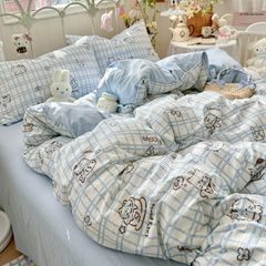 Bộ vỏ chăn ga gối Đũi Mây Phong cách trẻ trung hiện đại Linen Cloud Korea Style 39 Color