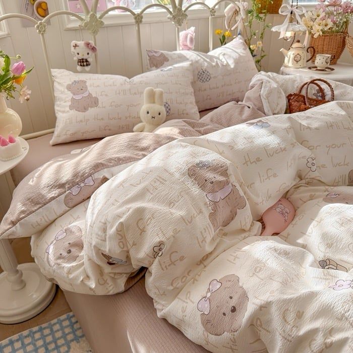 Bộ vỏ chăn ga gối Đũi Mây Phong cách trẻ trung hiện đại Linen Cloud Korea Style 39 Color