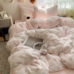 Bộ vỏ chăn ga gối Đũi Mây Phong cách trẻ trung hiện đại Linen Cloud Korea Style 39 Color