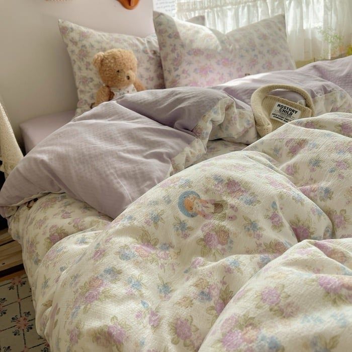 Bộ vỏ chăn ga gối Đũi Mây Phong cách trẻ trung hiện đại Linen Cloud Korea Style 39 Color