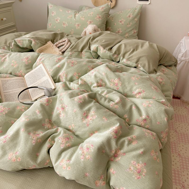 Bộ vỏ chăn ga gối Đũi Mây Phong cách trẻ trung hiện đại Linen Cloud Korea Style 39 Color