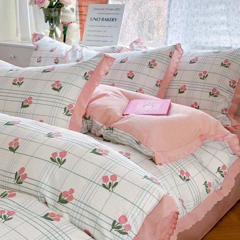 Bộ vỏ chăn ga gối Đũi Mây Phong cách trẻ trung hiện đại Linen Cloud Korea Style 39 Color