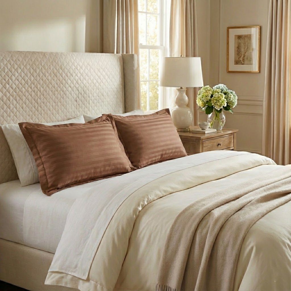 Pillow Case Standard 48*74cm | Vỏ Gối Lụa 3F Khách Sạn TC250 Item 12 Color