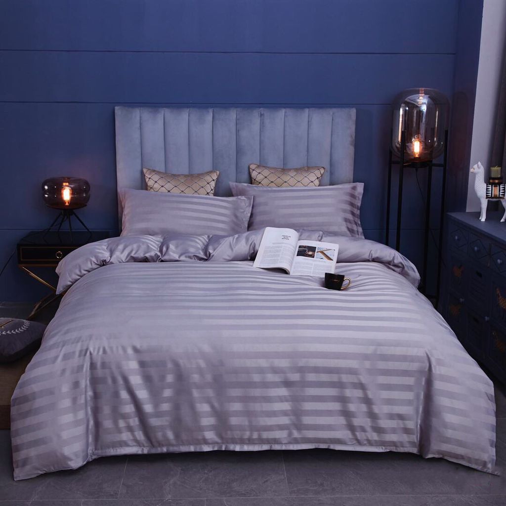 4Pcs Silk 3F | 3F Hotel Fabric T/C 250 Thread Count Duvet Cover Set | Album 11 Color