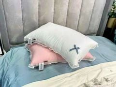 RUỘT GỐI LỤA PRINCESS VIỀN REN MIX BÈO 2 PHIÊN BẢN HỒNG VÀ TRẮNG