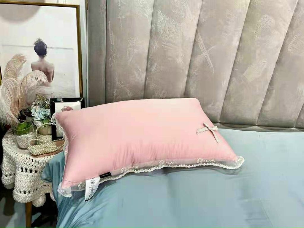 RUỘT GỐI LỤA PRINCESS VIỀN REN MIX BÈO 2 PHIÊN BẢN HỒNG VÀ TRẮNG