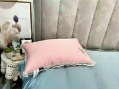 RUỘT GỐI LỤA PRINCESS VIỀN REN MIX BÈO 2 PHIÊN BẢN HỒNG VÀ TRẮNG