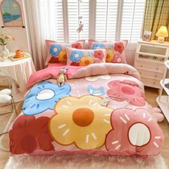 Set 4 Món Nỉ Nhung 200gr hình in 3D Carton 16 Color Beautiful