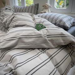 4Pcs Japan Linen |  Standard size duvet cover Bedding Set Drap Freesize | ID CL4P025COV012