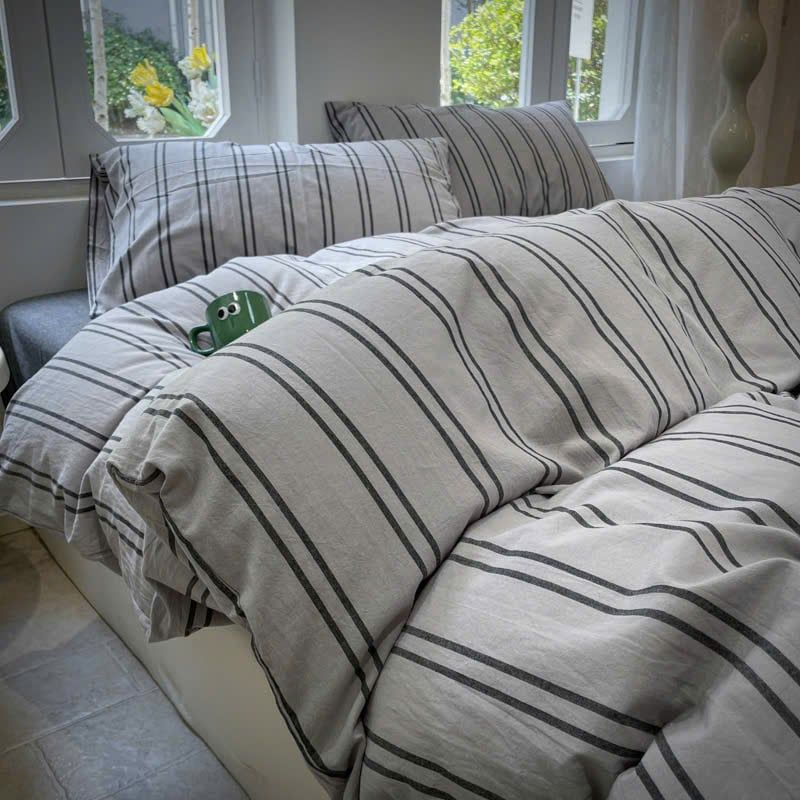 4Pcs Japan Linen |  Standard size duvet cover Bedding Set Drap Freesize | ID CL4P025COV012