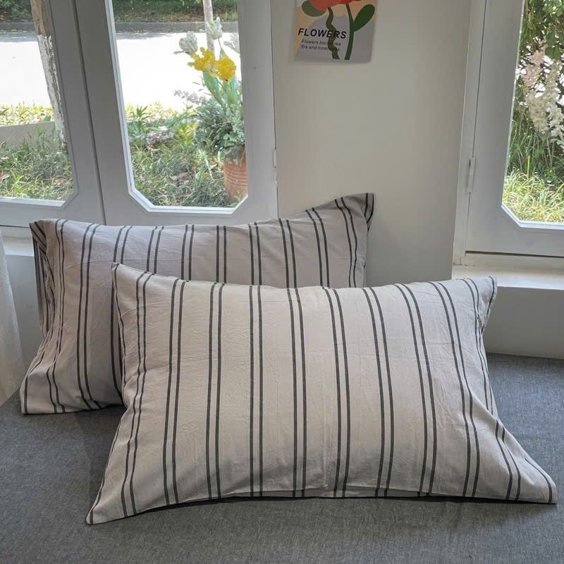 4Pcs Japan Linen |  Standard size duvet cover Bedding Set Drap Freesize | ID CL4P025COV012