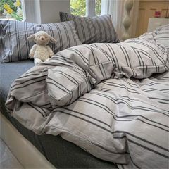 4Pcs Japan Linen |  Standard size duvet cover Bedding Set Drap Freesize | ID CL4P025COV012