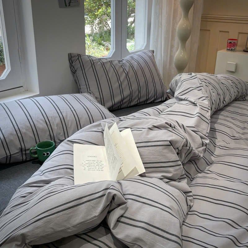 4Pcs Japan Linen |  Standard size duvet cover Bedding Set Drap Freesize | ID CL4P025COV012