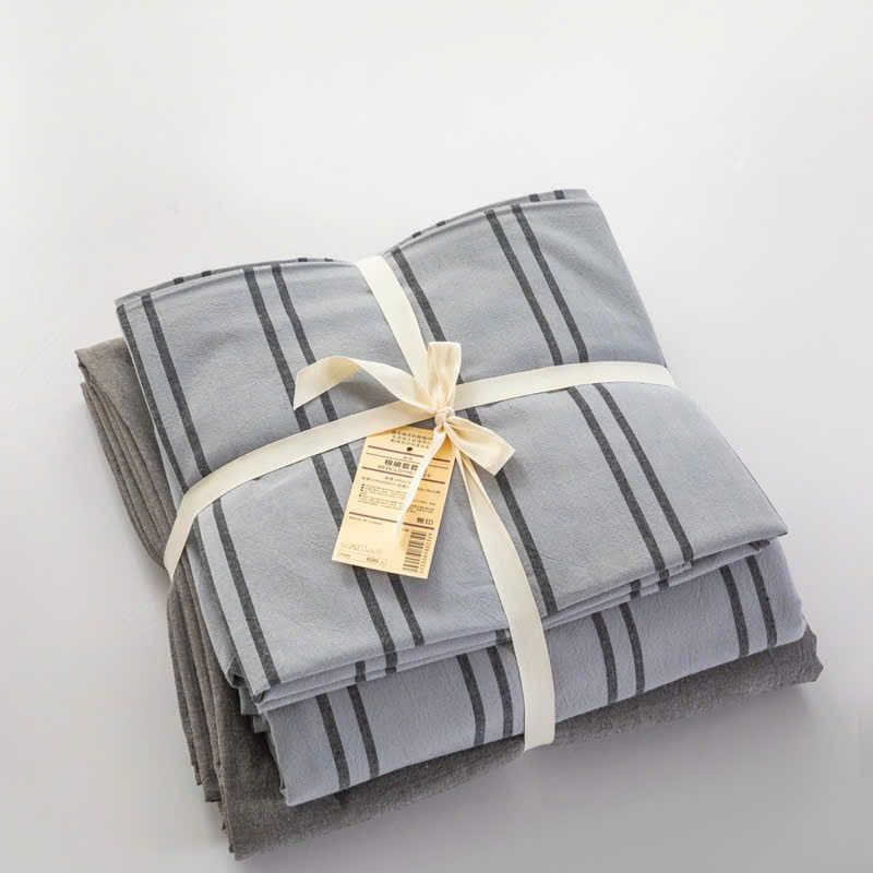 4Pcs Japan Linen |  Standard size duvet cover Bedding Set Drap Freesize | ID CL4P025COV012