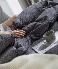 4Pcs Japan Linen |  Standard size duvet cover Bedding Set Drap Freesize | ID CL4P025COV010