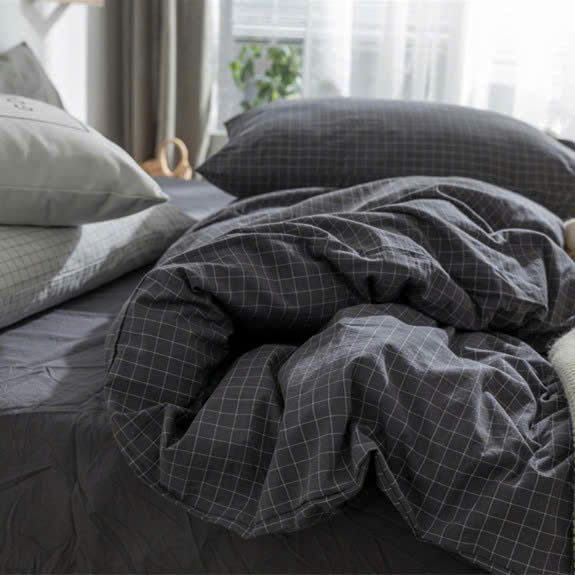 4Pcs Japan Linen |  Standard size duvet cover Bedding Set Drap Freesize | ID CL4P025COV010