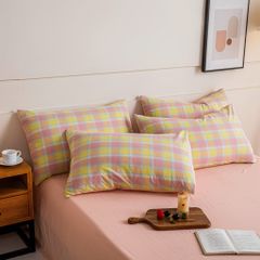 4Pcs Japan Linen |  Standard size duvet cover Bedding Set Drap Freesize | ID CL4P025COV011