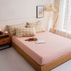 4Pcs Japan Linen |  Standard size duvet cover Bedding Set Drap Freesize | ID CL4P025COV011