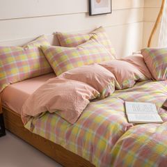 4Pcs Japan Linen |  Standard size duvet cover Bedding Set Drap Freesize | ID CL4P025COV011