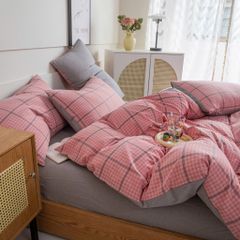 4Pcs Japan Linen |  Standard size duvet cover Bedding Set Drap Freesize | ID CL4P025COV003