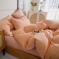 4Pcs Japan Linen |  Standard size duvet cover Bedding Set Drap Freesize | ID CL4P025COV004